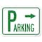 Signmission Parking W/ Arrow Pointing Right Heavy-Gauge Alum Rust Proof Parking Sign, 18" x 24", A-1824-24518 A-1824-24518 - alternate 1